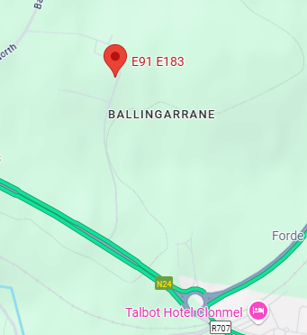 E91 E183 Eircode Map