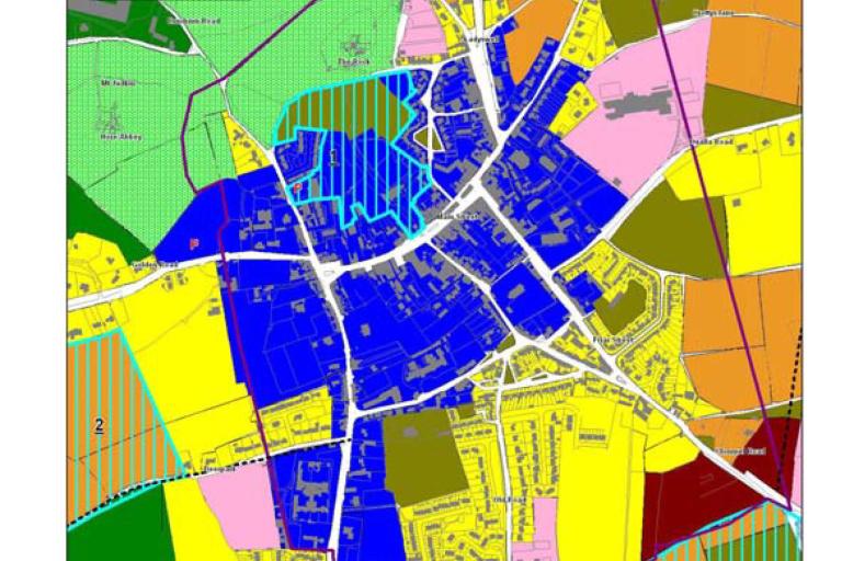 Cashel Town Land Zoning Map