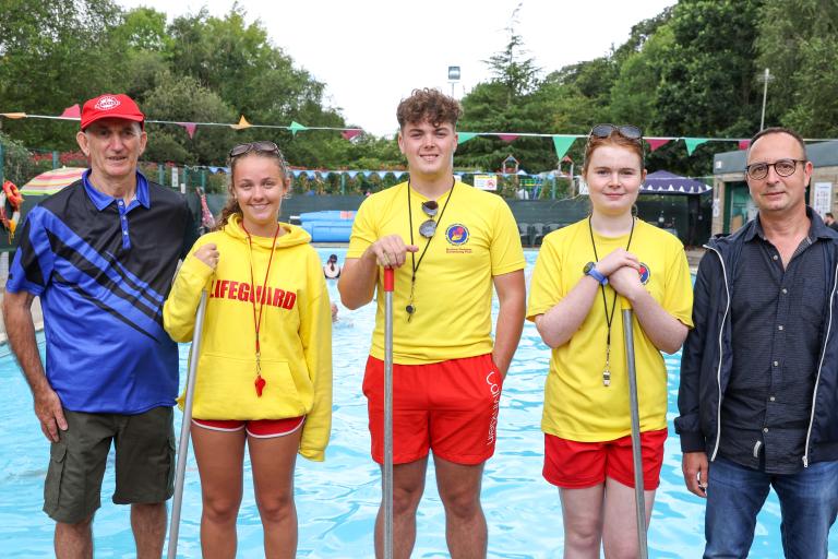 Paddy Collins, Lorenzo Chambo and Lifeguards