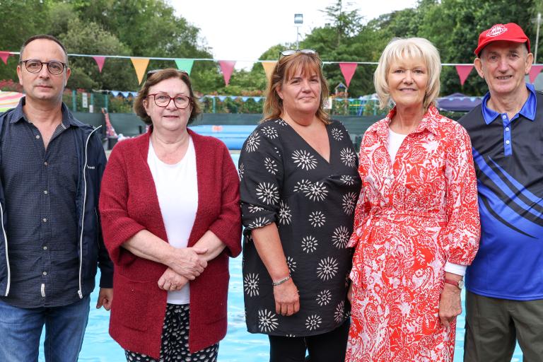 Lorenzo Chambo, Cllr. Phyll Bugler, Paddy Collins with Mary Collins & Lisa O Sullivan