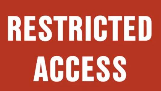 restricted access