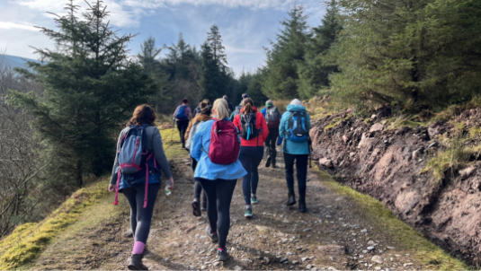 women walking