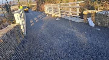 The Thonogue Bridge at Knockane, Ballylooby which has undergone reconstruction works in recent months will be reopened to traffic at approximately 11am tomorrow 2nd December 2023